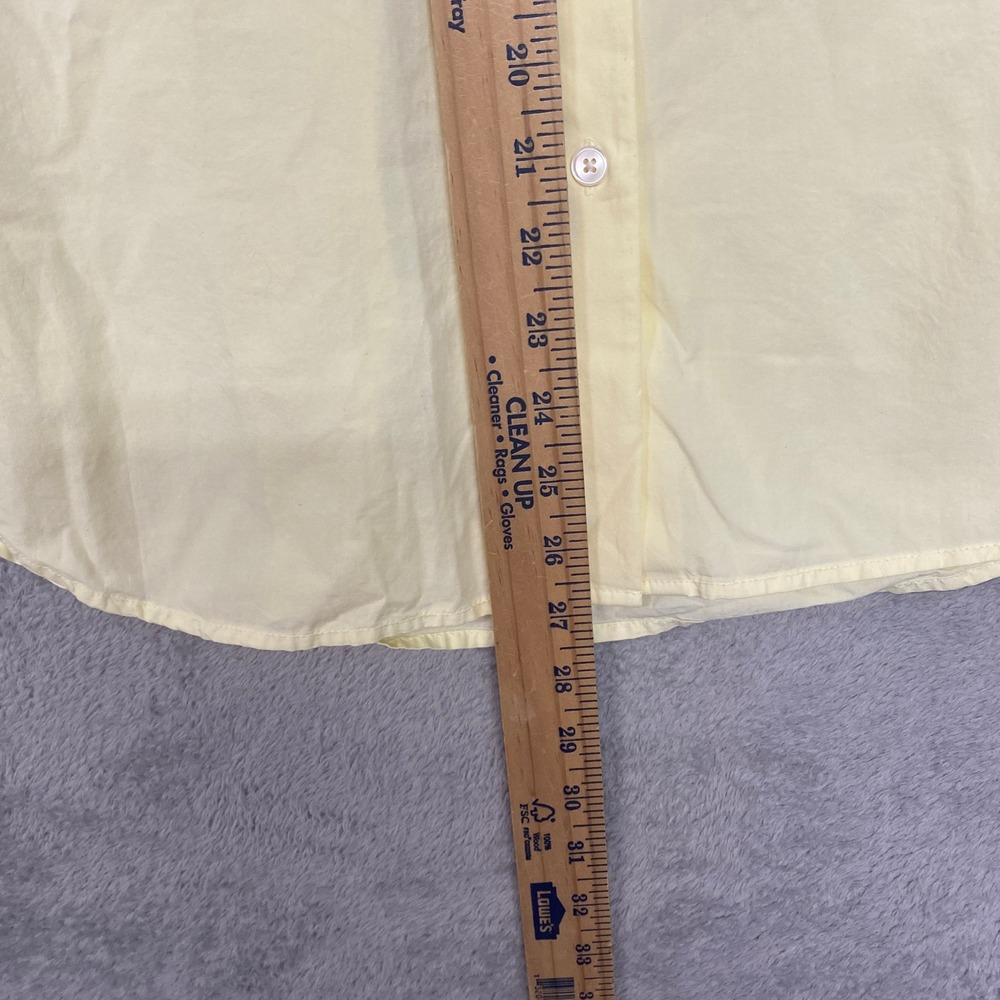 Madewell Shirt Womens Small Sheer Pineapple Yellow Easy Button Down Poplin NY392 - Picture 5 of 9